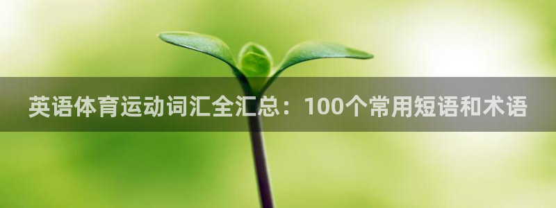 98体育回放：英语体育运动词汇全汇总：100个常用短语和术语
